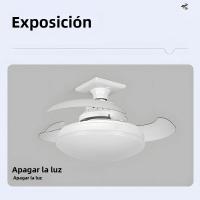 Ventilador De Techo LED Moderno Con Luz Invisibles Hojas De Ventilador E27 Control Remoto Y App 4 Velocidades Ajustables Silencioso - details 9