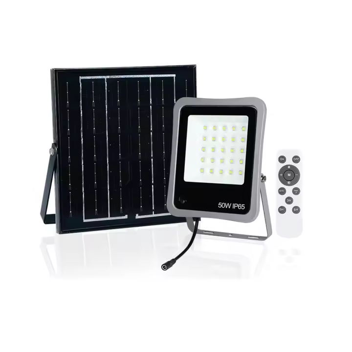 Ayerbe Proyector Panel Foco LED Solar con Mando a Distancia 50W - 1