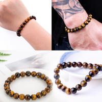 MercaBeauty - Pack Pulsera Ojo de Tigre y Pulsera 7 nudos roja - Limpia, purifica y aleja energías negativas - details 3