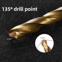 Juego De 13 Piezas De Broca De Torcer En Acero De Cobalto M35 Taper Shank Para Taladro De Madera Herramienta De Carpintería - details 4
