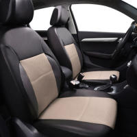 Funda de asiento de cuero sintético para Coche de 5 plazas, universal, con las costurastipo sándwich y Arco. - details 21