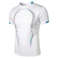 Camiseta De Verano Para Hombre Transpirable Y Ligera Con Secado Rápido Para Gimnasio Y Correr Tops De Entrenamiento Casual De Cuello Redondo - details 2