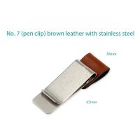Porta Lápices De Cuero PU Vintage Con Clips De Metal Para Cuaderno Anotador Y Planificador Porta Lápices De Bronce Para Hojas Sueltas Marcadores - details 7