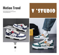 Zapatos De Cuero Y Lona Para Hombre Zapatillas De Cuero Con Transpirabilidad Estilo Coreano Casual Zapatos De Temporada Primavera/otoño - details 3
