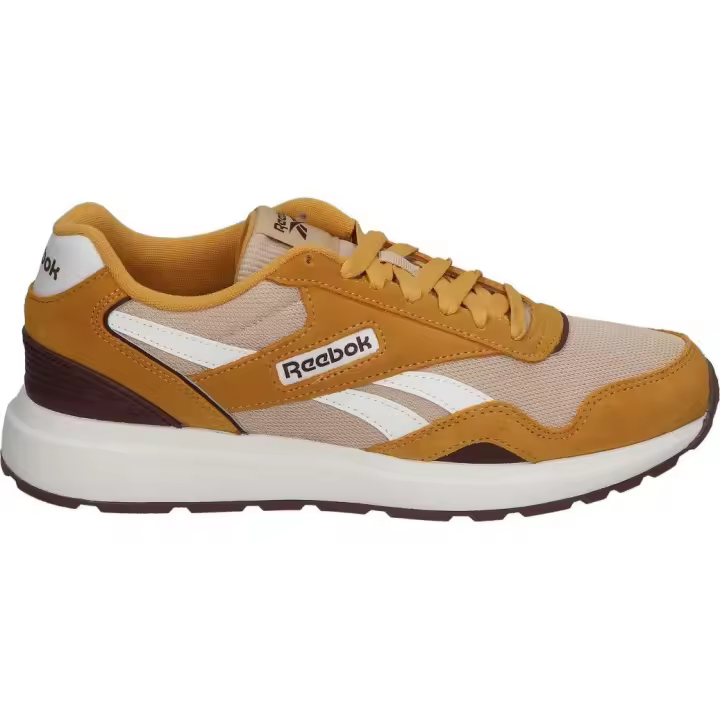 REEBOK | Zapatilla Reebok Classics GL1100 para Hombre – Deportiva en Color Amarillo Mostaza con Detalles – Sneaker con Cordones – Estilo Casual – Cómodas y Versátiles – Combinables – Modelo 100201236 - 1