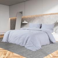 vidaXL Juego de Funda Nórdica Microfibra Ligera 200x200 cm Cama Color Antracita,  Azul,  Blanco y mas - details 4