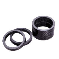 ZTTO 5pcs Separadores De Bicicleta UltraLigeros Fibra De Carbono 1mm/2mm/3mm/5mm/10mm/15mm Goma De Sellado Para Cabeza De Rueda Y Horquilla - details 6