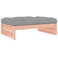vidaXL Taburete de jardín madera maciza de pino 120x80 cm Pino natural, Pino blanco, Pino gris Conjunto Terraza Muebles Jardín Exterior Juego de Muebles de jardín Mueble Jardín Exterior Muebles de Salon Exterior - details 3