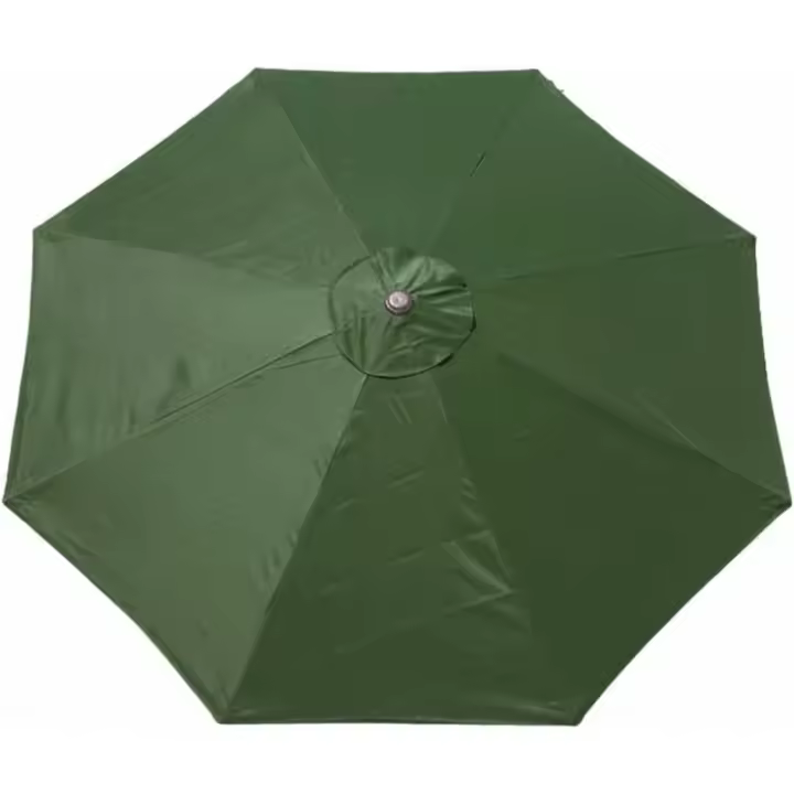 CA Funda de repuesto para sombrilla - 8 varillas - 3 m - Impermeable - Anti-ultravioleta - Tela de repuesto - Techo para sombrilla - Parasol (Verde Oscuro) - 1