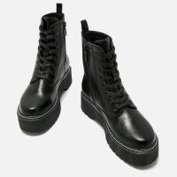 Botas Militares mujer MUSTANG 54146 C54820 MILITAR DOBLE PISO NEGRO 33927 24I - details 4