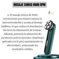 MISTIK  Radiofrecuencia facial EMS Terapia Led Limpieza Facial Masaje Sonico 8000 rpm e Importacion de Cosmeticos Genera Colageno Elastina Trabaja Arrugas lineas Fins y de Expresion Uso en Casa Regalo para Mujer Mistik Beauty Madrid - details 4