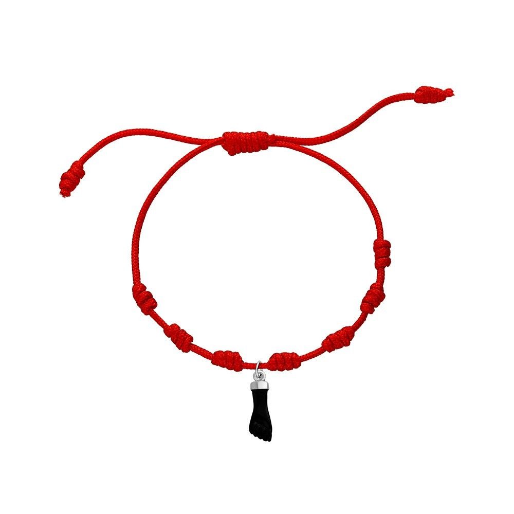 AVANCY - Pulsera 7 Nudos Puño Higa Plata Ley 925