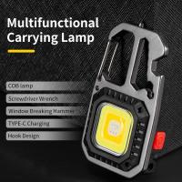 Luz LED Recargable Ultra Pequeña Para Llave De Herramientas Portátil Para Camping Y Trabajo Con Luz COB Y Destornillador - details 11