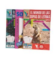 Sopas de Letras en Pack de 3 Unidades - 630 Juegos de Palabras Ocultas - Español - Distripubli - details 8