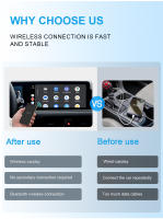 Adaptador 2en1 Mini AI Para Coche Acodo Cableado a Inalámbrico Carplay Y Android Auto Compatible Con 99% De Los Coches Plug And Play Dongle Inteligente - details 2