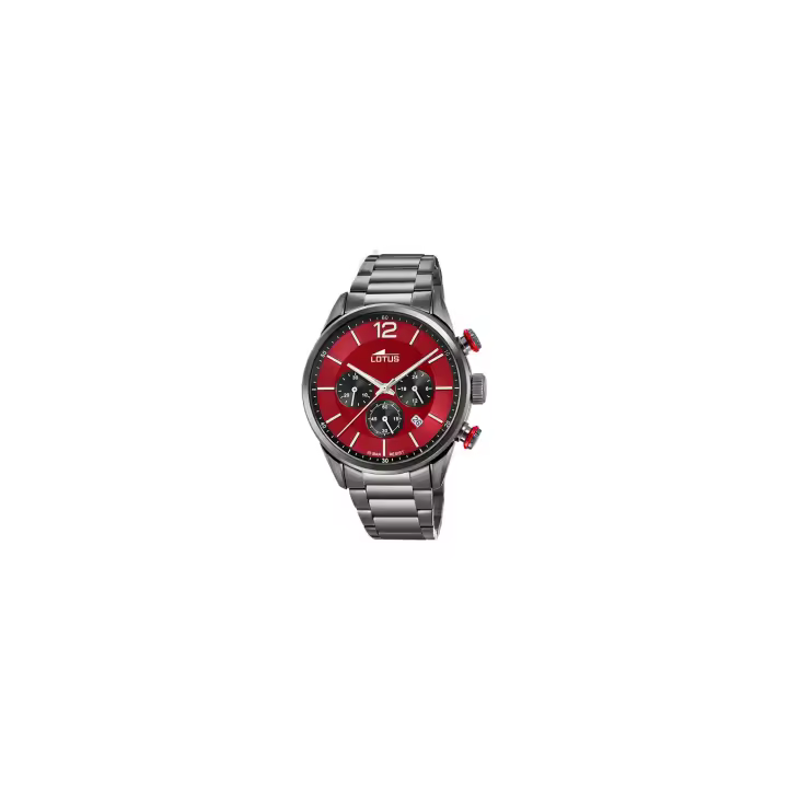 Lotus CHRONO 18686/5 Reloj de hombre - Acero Inoxidable y esfera roja - 1