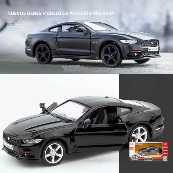 Modelo De Coche De Escala 1:36 Mustang GT De Aleación De Metal Juguete De Coche De Simulación Con Pull Back Puertas Abiertas Adorno Deportivo Regalo Para Niños - 1