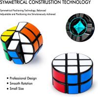 Ronda 2x3x3 Puzzle Cube Especial Circular Juego de Puzzle PVC Adhesivo 66mm,Ronda 2x3x3 Puzzle Cube Especial Circular Juego - details 1