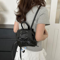 Mochila Casual Para Damas Con Lazo 2024 Nueva Versátil De Material PU Con Lining De Poliéster Bolsa De Hombro Para Mujer - details 3