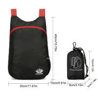 Mochila Plegable De Viaje Ligera Impermeable De Nylon Con Bolsillo Slip Para Camping Al Aire Libre Y Deporte APWIKOGER - details 1