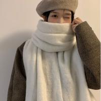 Bufanda De Pashmina Suave Para Invierno Para Mujeres Y Niñas Color Sólido Larga Con Borlas Gruesa Y Ternura Abrazadora Multifuncional Para Casual - details 8
