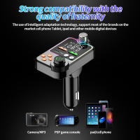 Cargador De Coche Bluetooth 5.0 Dual USB Tipo C Reproductor MP3 Transmisor FM Llamada Hands-free Luz Del Encendedor - details 6