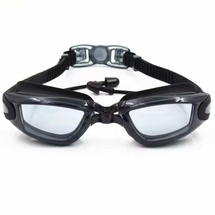 Gafas De Natación Profesionales RBworld Impermeables Con Lente De Silicona Electroplateado Para Hombres Y Mujeres Anti-escarcha UV Con Conector De Oreja - 1