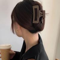 Pinza De Pelo De Acrílico Sólido 9cm Moda Para Mujer Clip De Cangrejo Coreano Barretta De Mordaza Accesorios De Pelo Para Chicas - details 0