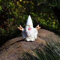 Estatua De Gnome Rocker Para Jardín 1pc Decoración De Exterior Para Tu Jardín Fae Y Gnomes Outdoor Statues Resina - details 1