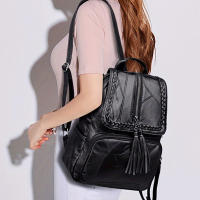 Mochila De Viaje Impermeable Para Mujer Mochila Escolar Clásica Multifuncional Con Manijas Suaves Y Cierre De Cremallera - details 7