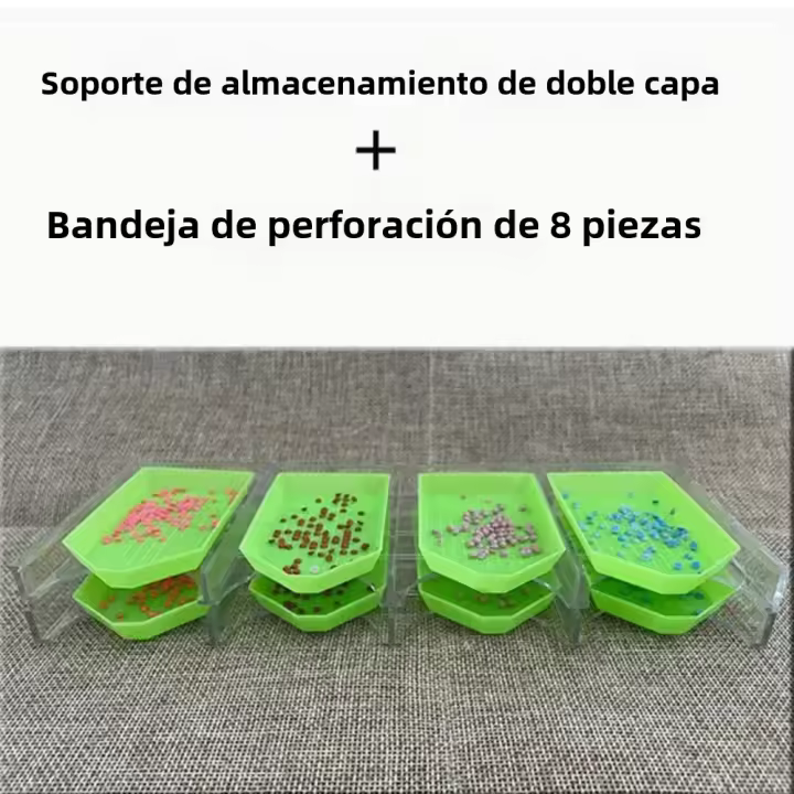 Kit De Organización Para Pintura Diamante Momoart Caja De Almacenamiento Para Herramientas Y Accesorios De Mosaico De Diamantes - 1