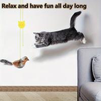 Juguete Interactivo Para Gatos Pájaro Volador Juguete De Imitación Con Sonido De Canto Para Divertir Y Estimular a Los Gatos - details 2
