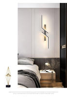 Lámpara De Pared LED Moderna En Barra Larga Scone Decoración Para Hogar Sala De Estar Dormitorio Iluminación Minimalista Luz De Noche Lámpara De Pared - details 2