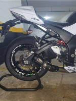 Pipé De Escape Para Motocicleta Universal 60mm En Fibra De Carbono Adecuado Para Carreras Tubo De Escape De Moto CBR600F MT07 Z800 R6 - details 8