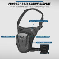 Bolsa De Cintura Para Motocicleta Impermeable Con Carcasa Rígida Bolsa De Pierna Bum Bag De Cuero Genuino Para Deporte Al Aire Libre - details 8