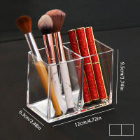 Caja De Maquillaje Transparente Organizador De Escritorio Para Lápices De Ojos Base Rubor Fósforos Y Cepillos De Ojos - details 8