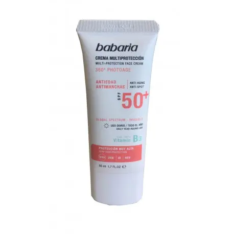 BABARIA CREMA MULTIPROTECCIÓN 360º PHOTOAGE ANTIEDAD & ANTIMANCHAS SPF 50+ 50 ML - 1
