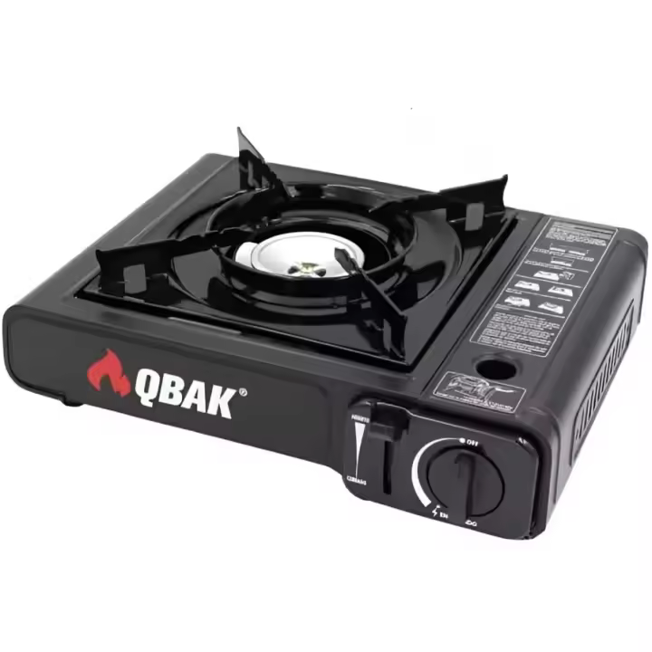 Cocina Portátil de Gas Butano con Maletín | Estufa Cassette para Camping, Barbacoas, Picnic, Cocina Exterior (sin botella de gas) - Qbak - 1