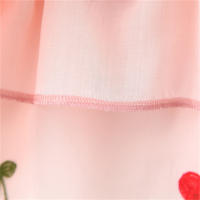 Vestido De Verano Para Bebé Niña Con Bordado De Cereza Cuello Redondo Y Manga Volante Vestido De Princesa Para Niñas Ropa Infantil - details 9