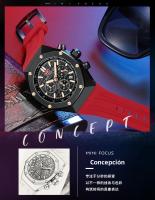 Reloj De Pulsera De Cuarzo MINI FOCUS Para Hombres Resistente Al Agua Con Función De Luz Luminosa Deportiva Multi Funcional De Silicona Correa De 22 Cm - details 6