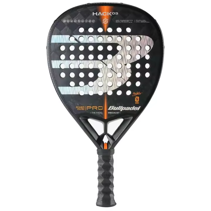 Bullpadel HACK 3 22 Paquito Navarro, Carbono 18K, Pala de Padel de Nivel Alto o Profesional, Pala de Potencia con Forma de Diamante. Oferta! - 1