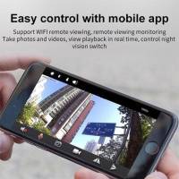 150° IP Camera / Wireless Surveillance Camera - WiFi Black - details 2