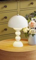 Lámpara De Mesa LED Nórdica Con USB Luz Nocturna Regulable De Flores Para Decoración De Habitación Dormitorio Y Sala De Estar - details 16