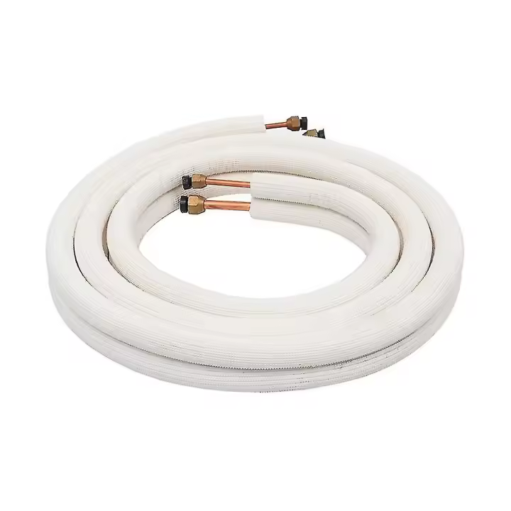 3 metros de Aire acondicionado Par Coil Tube 1/4in 3/8in aislado Línea de Alambre de Cobre Conjunto de Aire acondicionado Pa - 1