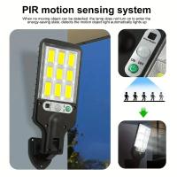 Lámparas De Calle Solar Impermeables Con Sensor De Movimiento Para Jardín Y Patio Iluminación Rural Exterior Moderno LED Ajustable - details 1