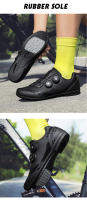 Zapatillas De Ciclismo Para Hombre Y Mujer Con Cierre Self-Locking Zapatos De Bicicleta MTB Con Placas Para Entrenamiento Interior En Bicicletas De Carril Y Estación De Ejercicio - details 18