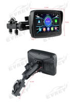 EKIY Pantalla De Navegación Portátil Para Moto 5 Pulgadas Con Android Auto Y Carplay Sin Cable Monitor Impermeable Para Moto Car Play - details 12