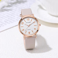 Reloj De Pulsera De Cuero Para Mujer SZTME Versión Coreana Con Escala Digital Luz Nocturna Estilo Fashion Y Casual - details 5