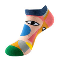Calcetines Cortos De Colores Para Hombre Y Mujer Con Patrón De Pintura Al Óleo Y Frutas Divertidas Para Primavera Y Verano - details 4