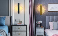 Lámpara De Pared LED De Acrílico Luces De Interior Modernas Sconce 10W Para Dormitorio Y Sala De Estar Luz De Noche AC85-265V - details 12